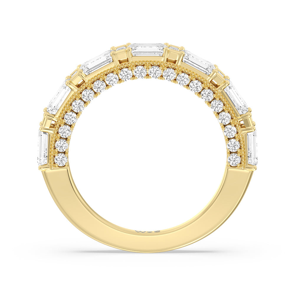 The Spring Anniversary Ring with 18KT Yellow Gold / Lab / 3 Cut Diamond in 14KT Yellow Gold / Lab / 3 view 2
