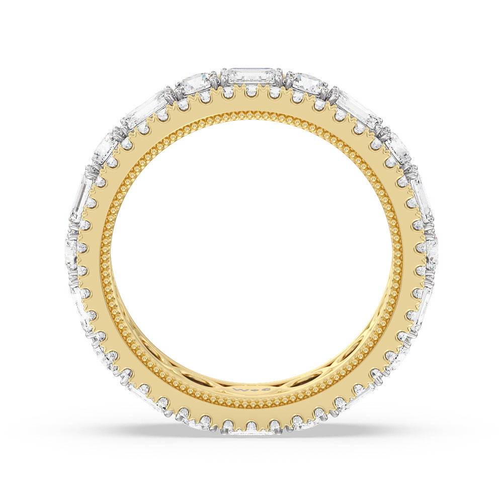 The St. Marks Eternity Ring with 18KT White & Yellow Gold / Lab / 4 Cut Diamond in 14KT White & Yellow Gold / Lab / 4 view 2

