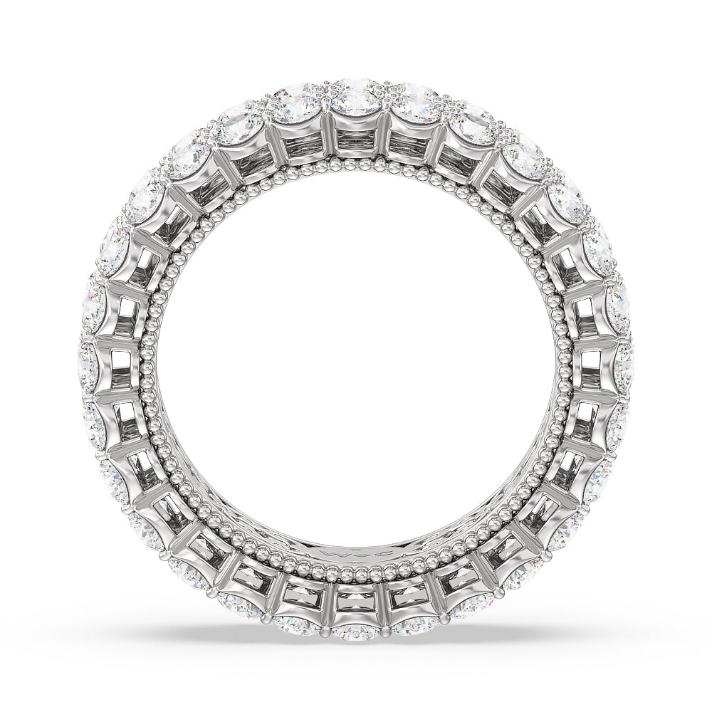 The Montauk Eternity Ring with 18KT White Gold / Lab / 3 1/5 Cut Diamond in 14KT White Gold / Lab / 3 1/5 view 2
