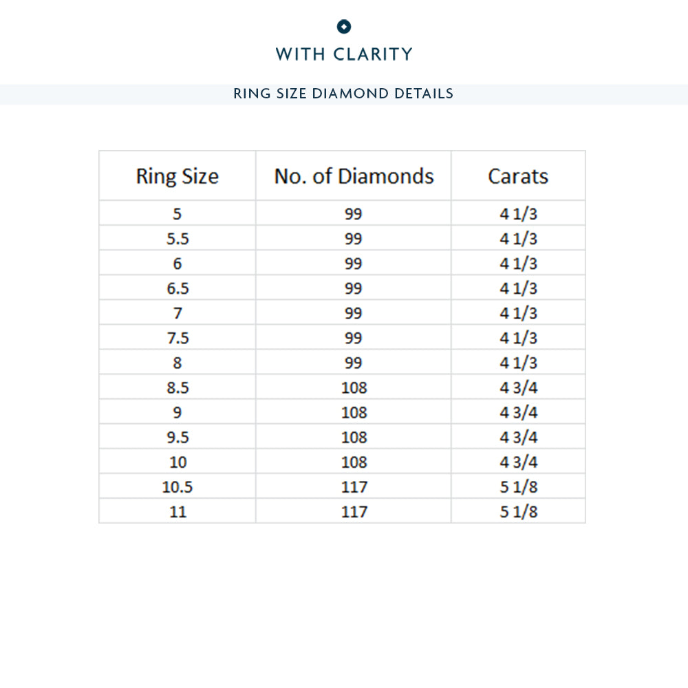 The Williamsburg Eternity Ring with 18KT White & Yellow Gold / Lab / 4 1/3 Cut Diamond in 14KT White & Yellow Gold / Lab / 4 1/3 view 4
