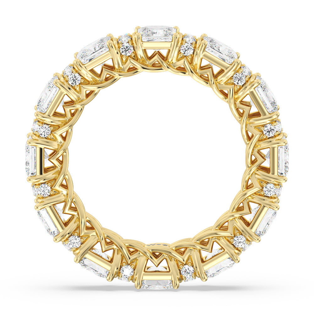 The Guggenheim Eternity Ring with 18KT Yellow Gold / Lab / 5 Cut Diamond in 14KT Yellow Gold / Lab / 5 view 2
