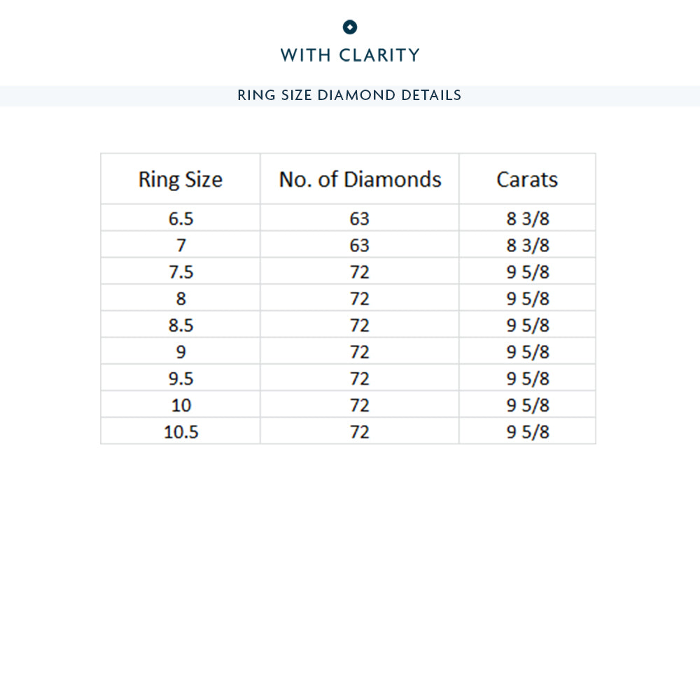The Renoir Eternity Ring with 18KT White Gold / Lab / 8 3/8 Cut Diamond in 14KT White Gold / Lab / 8 3/8 view 4
