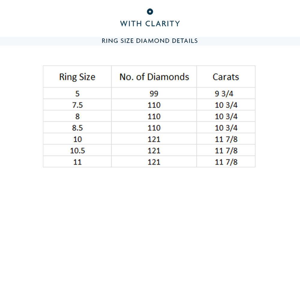 The Blake Eternity Ring with 18KT White Gold / Lab / 10 3/4 Cut Diamond in 14KT White Gold / Lab / 10 3/4 view 4
