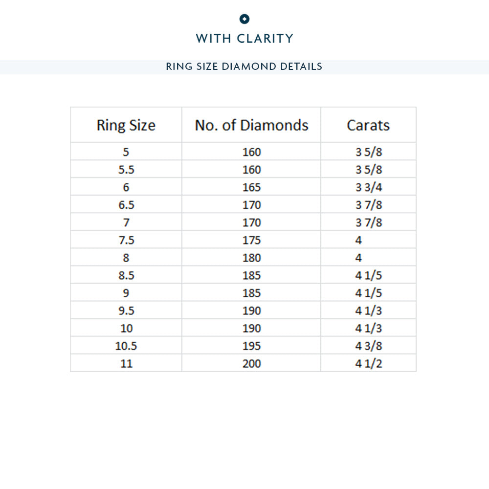 Elegance Wide Dome Eternity Ring with 18KT Rose Gold / Lab / 4 Cut Diamond in 14KT Rose Gold / Lab / 4 view 4
