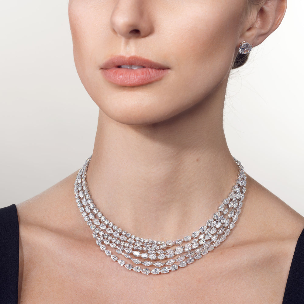 Model Wearing The Ernst Necklace view