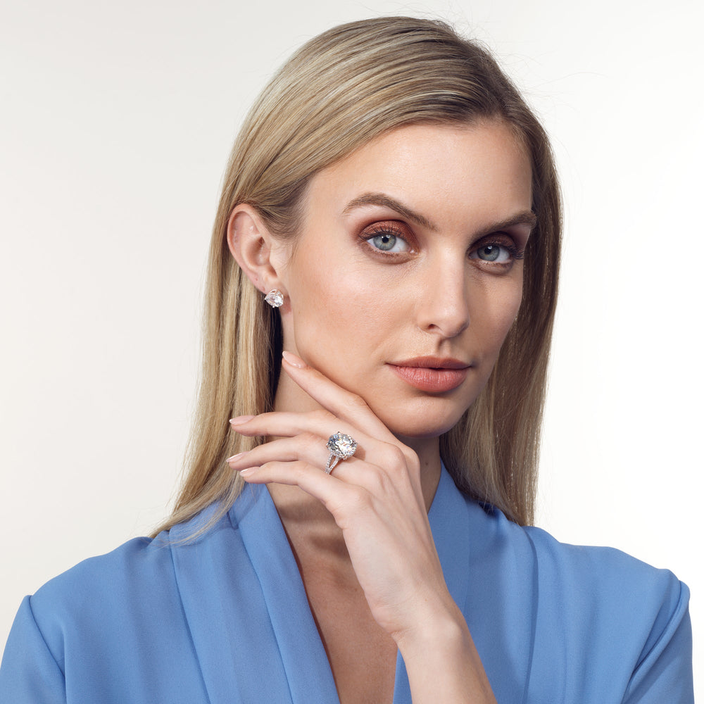 Model Wearing The Signac Ring with Lab Grown Diamond view