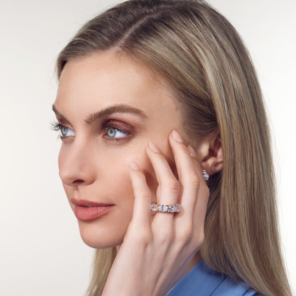 Model Wearing The Blake Eternity Ring view