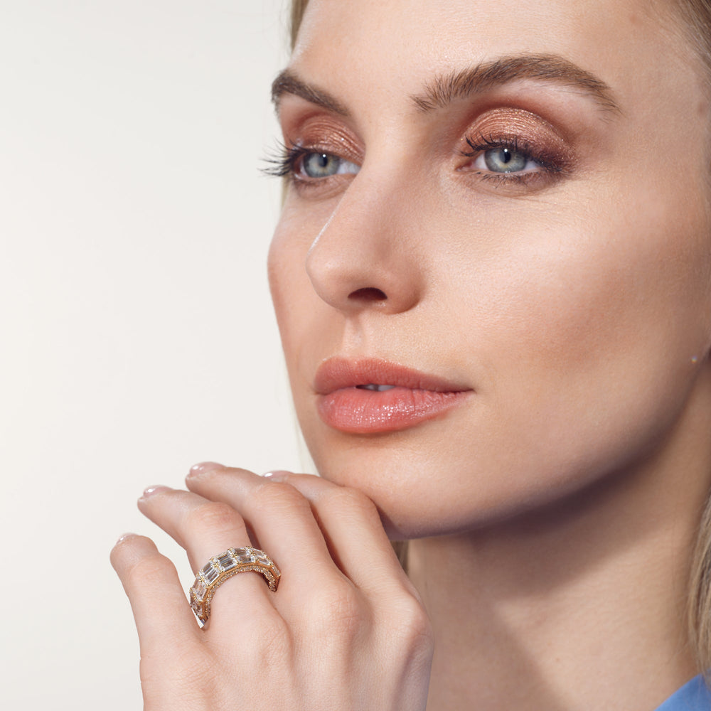 Model Wearing The Ingres Eternity Ring view