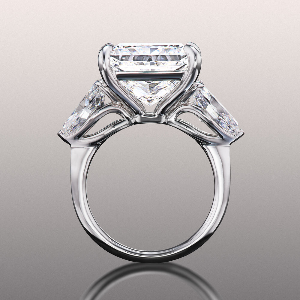 Princess Cut The Degas Ring with Lab Grown Diamond in 14KT White Gold view 3
