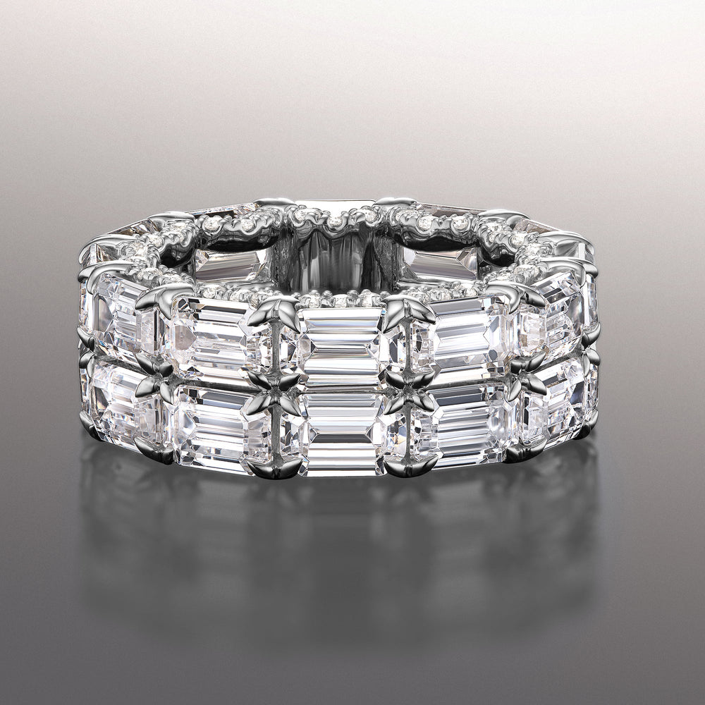 The Twombly Eternity Ring with 18KT White Gold / Lab / 14 3/4 Cut Diamond in 14KT White Gold / Lab / 14 3/4 view 1

