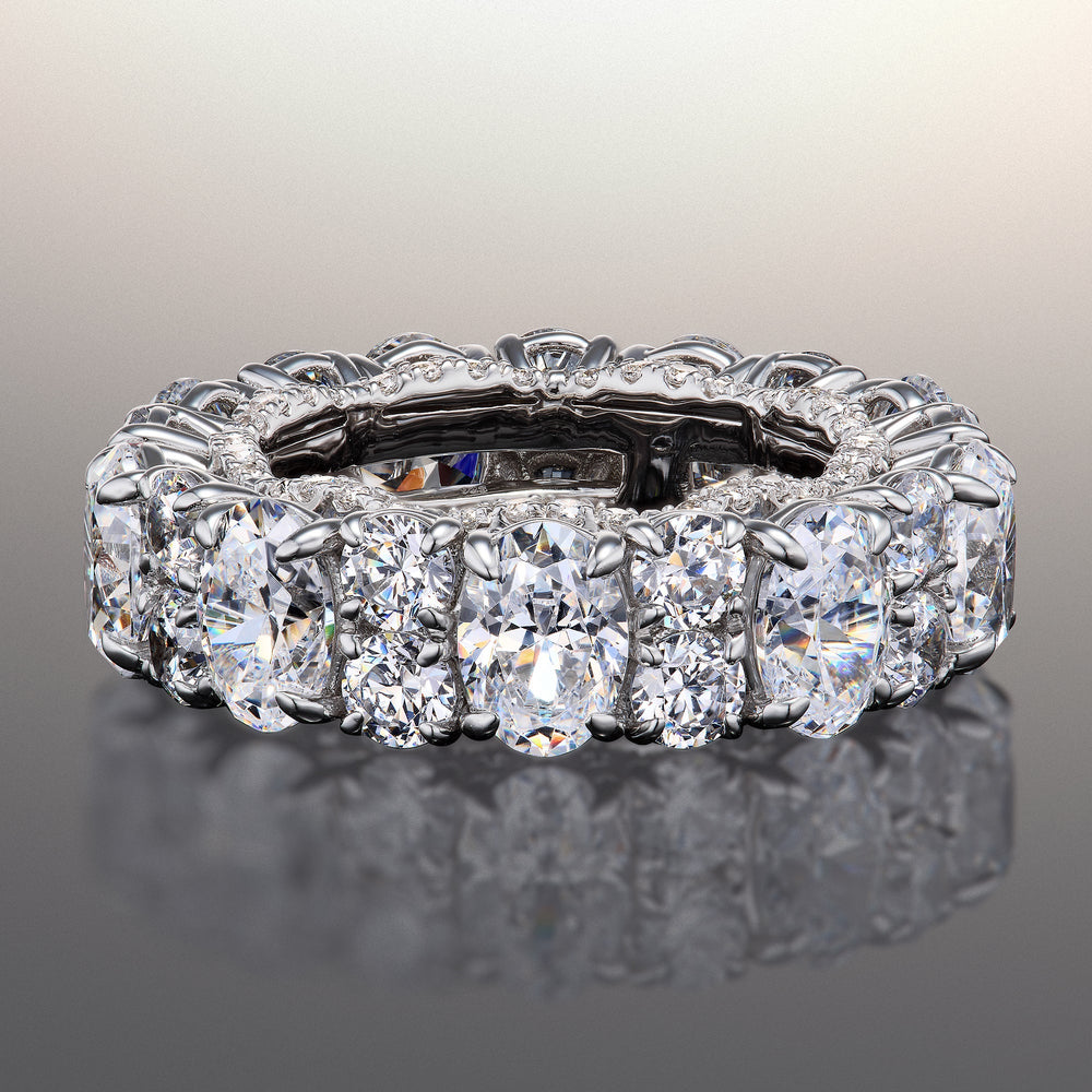 The Kusama Eternity Ring with 18KT White Gold / Lab / 9 1/2 Cut Diamond in 14KT White Gold / Lab / 9 1/2 view 1
