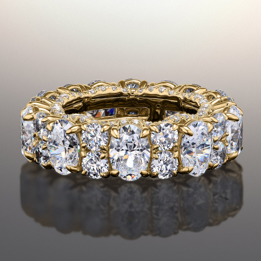The Kusama Eternity Ring with 18KT Yellow Gold / Lab / 9 1/2 Cut Diamond in 14KT Yellow Gold / Lab / 9 1/2 view 1
