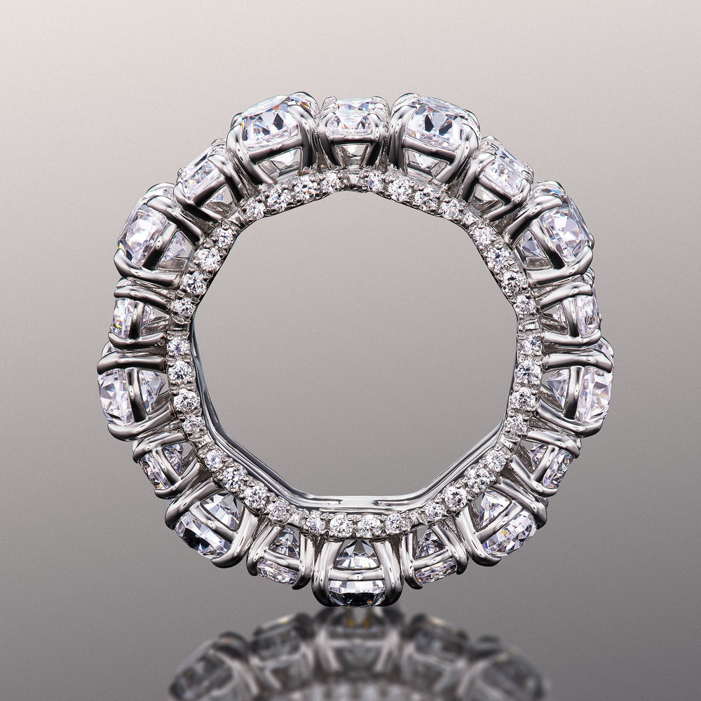 The Kusama Eternity Ring with 18KT White Gold / Lab / 9 1/2 Cut Diamond in 14KT White Gold / Lab / 9 1/2 view 3
