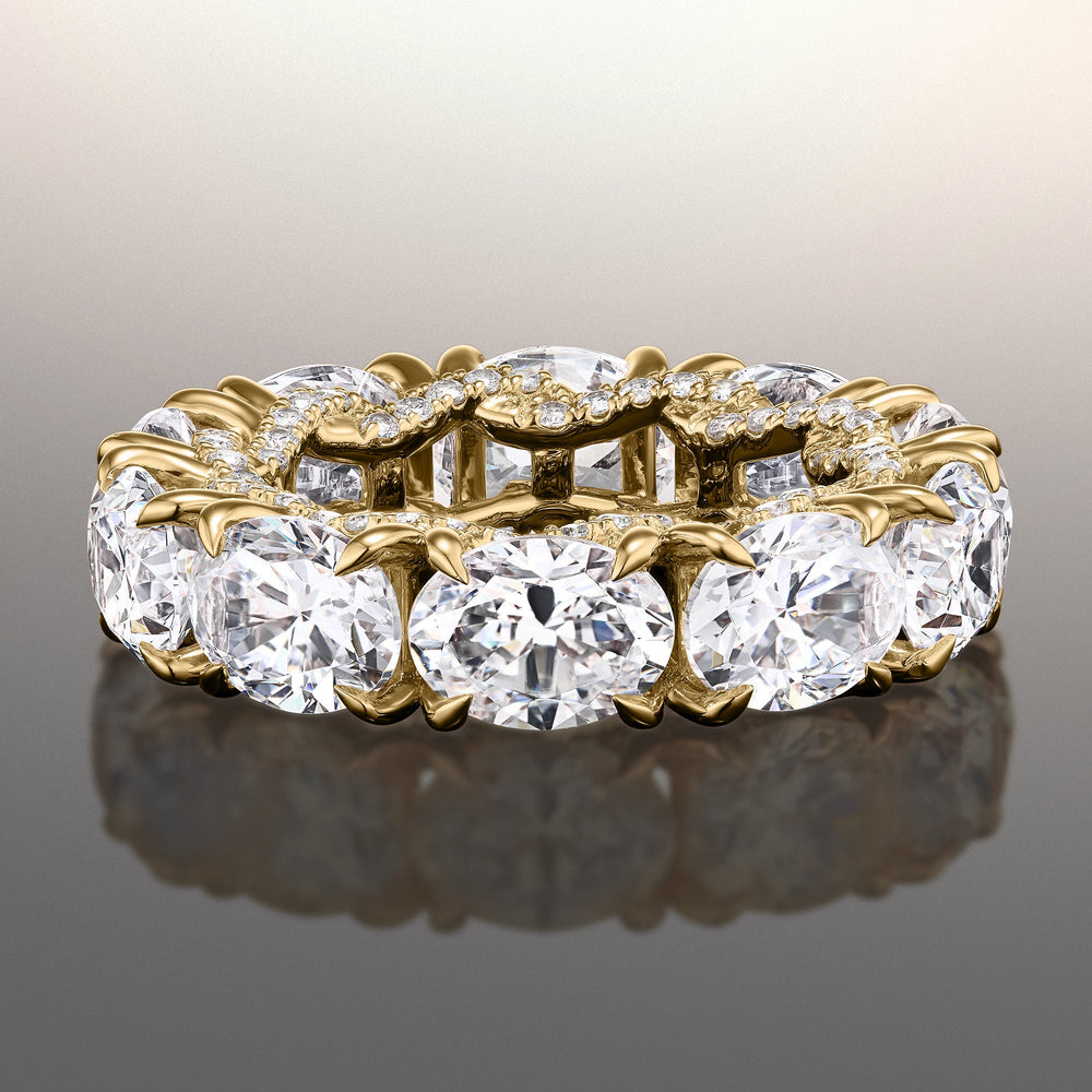 The Blake Eternity Ring with 18KT Yellow Gold / Lab / 10 3/4 Cut Diamond in 14KT Yellow Gold / Lab / 10 3/4 view 1

