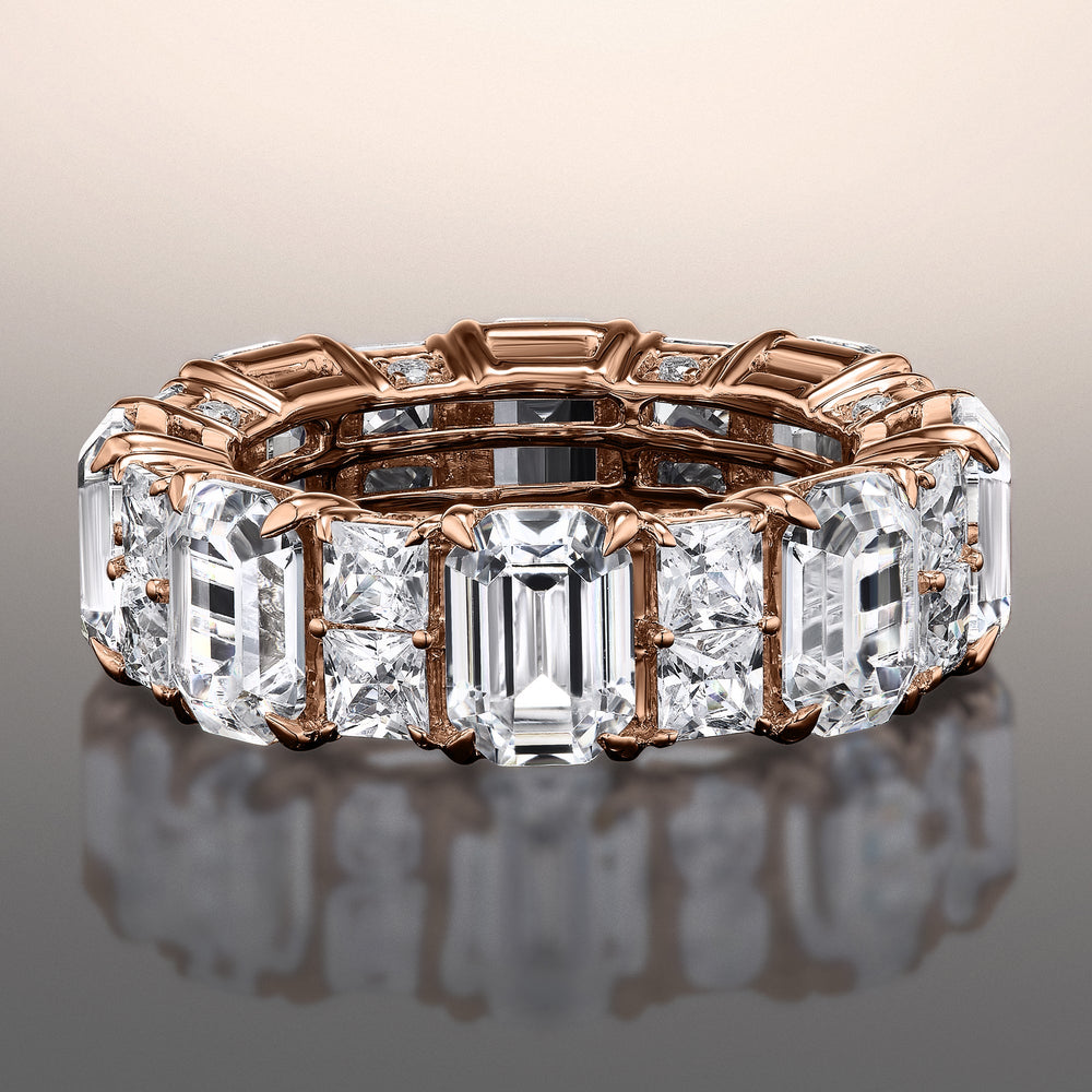 The Duveneck Eternity Ring with 18KT Rose Gold / Lab / 11 7/8 Cut Diamond in 14KT Rose Gold / Lab / 11 7/8 view 1
