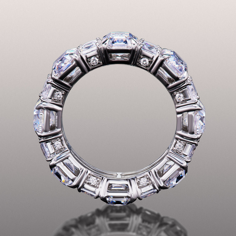 The Duveneck Eternity Ring with 18KT White Gold / Lab / 11 7/8 Cut Diamond in 14KT White Gold / Lab / 11 7/8 view 3
