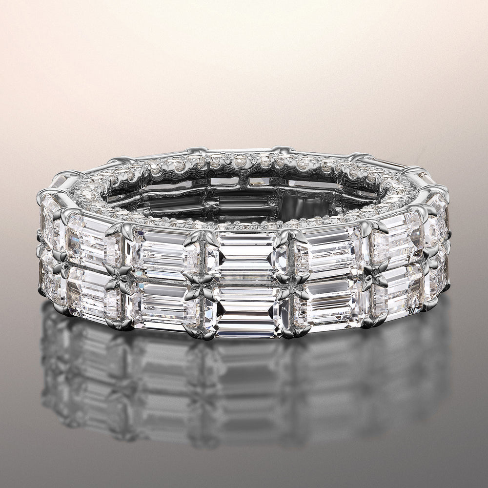 The Ingres Eternity Ring with 18KT White Gold / Lab / 14 3/4 Cut Diamond in 14KT White Gold / Lab / 14 3/4 view 1
