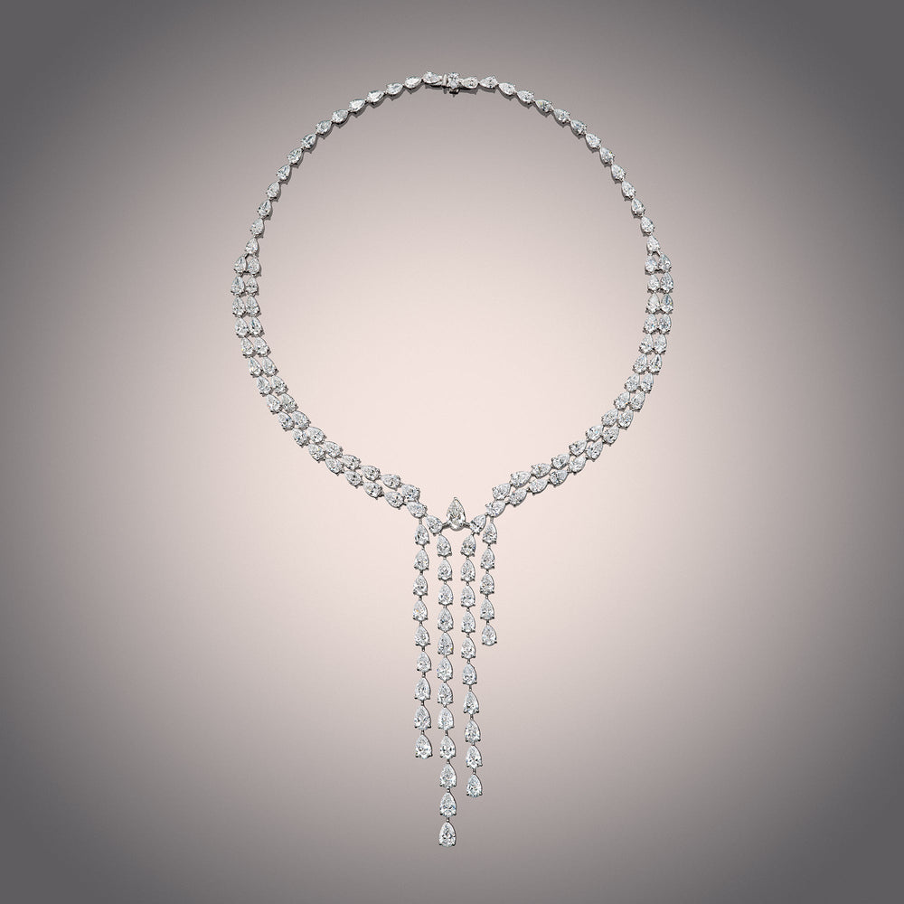 The Pratt Necklace with 18KT White Gold / Lab / 44 5/8 Cut Diamond in 14KT White Gold / Lab / 44 5/8 view 2
