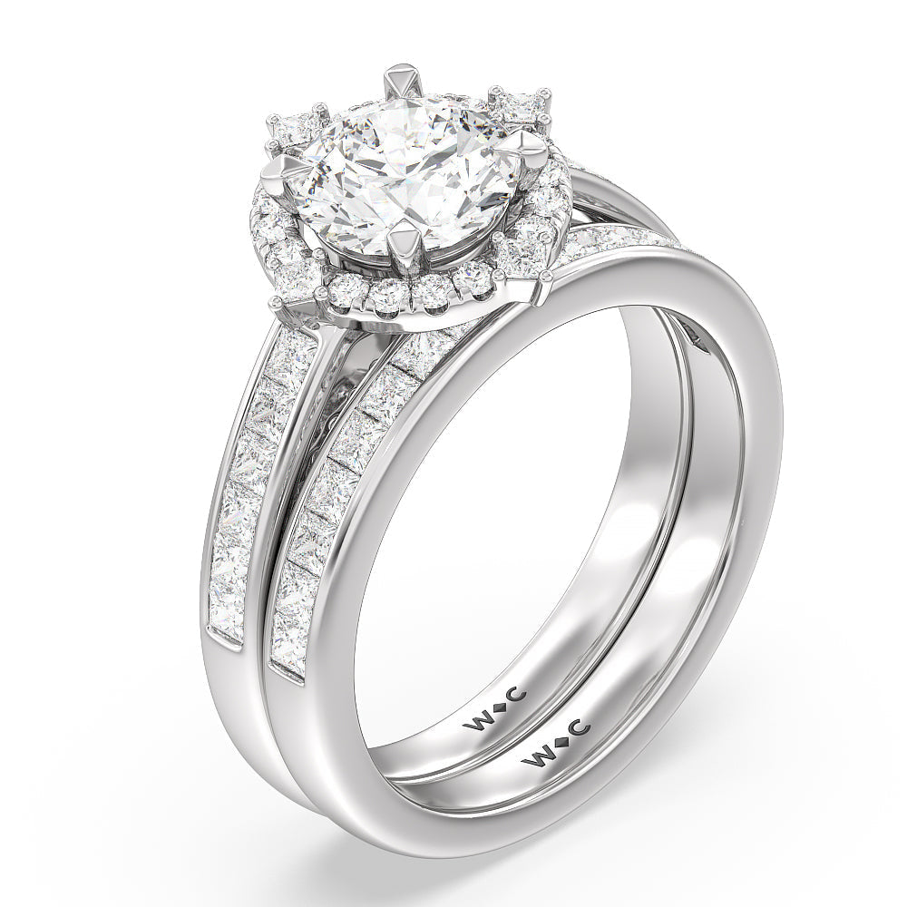 Princess Cut Diamond Wedding Band – WithClarity India